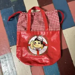 昭和ペコちゃん /レトロ /ドローストリングバッグ /巾着