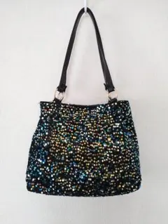 【新品・未使用】スパンコール　トートバッグ　ショルダーバッグ