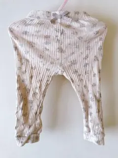 tete a tete 花柄リブ編みパンツ 80cm レギンス　スパッツ
