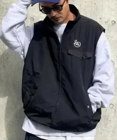 JAVA ブラック ジップアップ ベスト