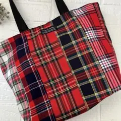 大きめトートバッグハンドメイド　2058