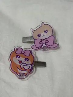 LAFARY ラファリークソハムちゃん コビハムちゃん アクリルヘアクリップ