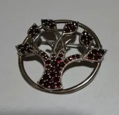 ヴィンテージ　木のブローチ