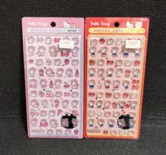 【国内正規品】サンリオボンボンドロップシールミニ　キティ2種
