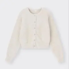 GU ジーユー　シャイニークルーネックカーディガンZ