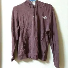 PUMA ブラウン フード付きパーカー