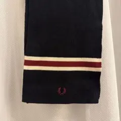 フレッドペリー ネイビー ストライプ マフラー