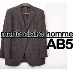 marie claire M ジャケット ダークブラウン 2025年最新】marie claire homme メンズ テーラードジャケットの人気