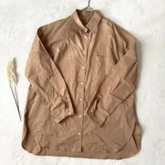 ♡ベルーナBELLE JEANNE 長袖シャツ♡ XL ベージュのサムネイル
