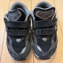 New Balance 990 キッズスニーカー 15㎝ネイビー/グレーのサムネイル
