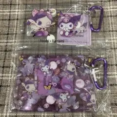 アクビちゃん×クロミ クリアマルチケース 2個セット ドンキホーテ限定 ポーチ