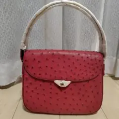 新品 バリー 正規品 上質オーストリッチ ハンドバック 定価20万円 真贋 