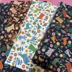 専用　リバティ　タナローン　カラフル動物と花柄の綿生地セット