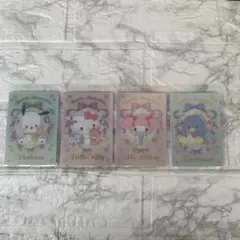 サンリオキャラクターズ ウエハース7 メタリックプラカード 4枚セット