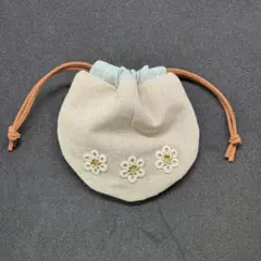 タティングレースのまんまるミニ巾着