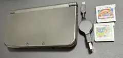 Nintendo New3DS LL ブラック 本体 カセット2個 充電機 付
