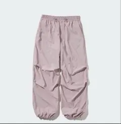 新品未使用　ユニクロ パラシュートパンツ ピンク M