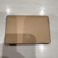 COACH カードケース 名刺入れ ベージュ