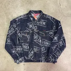 ジャケット・アウター Supreme denim trucker license plate M Supreme DenimTruckerJacket License Plate - メルカリ