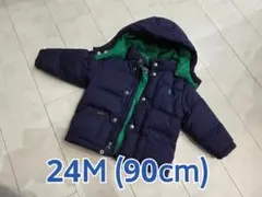【上品】Polo by Ralph Lauren ダウンコート 24M ネイビー