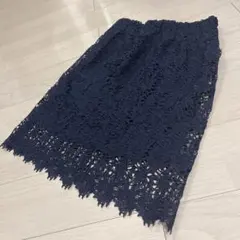 ネイビー レーススカートのサムネイル