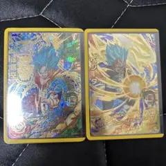 スーパードラゴンボールヒーローズ 孫悟空 ベジータ ゴールドレアカード