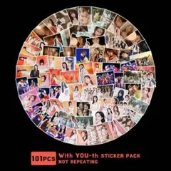 【101枚】Twice ステッカー フレークシール