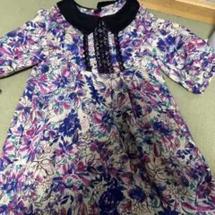 ANNA SUI MINI 花柄ノースリーブワンピース 140 - メルカリ