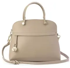 FURLA バッグ 2WAY PIPER M DOME ベージュ DALIA