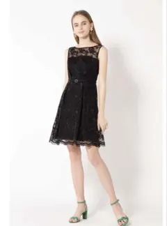 JILLSTUART モアレースフレアワンピース