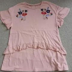 花柄刺繍フリルチュニック 130