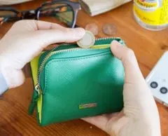 niko and ... 二つ折りL字財布 グリーン