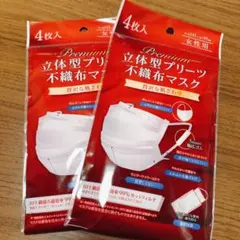 立体型プリーツ不織布マスク 女性用