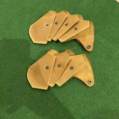 クレイジーホーススキン　右用アイアン・ウェッジカバー　7個セット(個数調整可)
