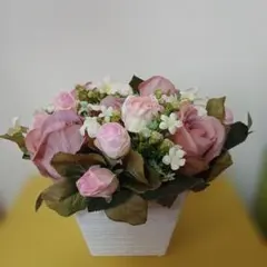 フラワーアレンジメント　薔薇　造花
