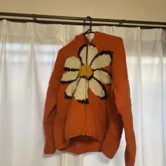 70's/エクアドルニット/デイジー/ニットジャケット/カーディガン/セーター