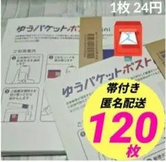 【120枚】帯付き★匿名★即発送◎ ゆうパケットポストmini ミニ 封筒a_m