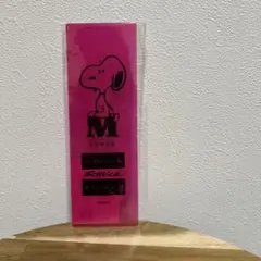 Snoopy Museum Tokyo クリアしおり　ロゴピンク