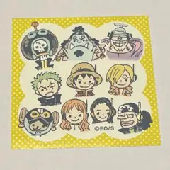 ワンピース スクエアステッカーコレクション　麦わらの一味