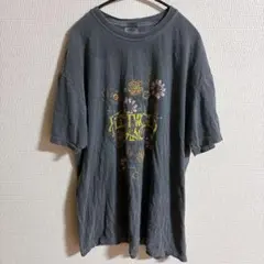 コンフォートカラーズ Tシャツ クルーネック 半袖 花柄 XL 墨黒 綿のサムネイル