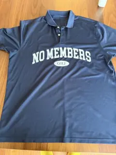 Nike DRI-FIT ネイビーポロシャツ NO MEMBERSコラボ