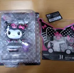 マイメロディ　クロミ A賞　② クロミとぬいぐるみフィギュア