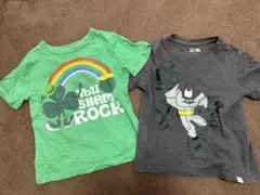 GAP バットマンと虹 Tシャツ 2枚セット 2歳　90センチ　半袖