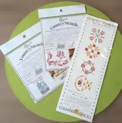 カントリーステンシルプレート　３種