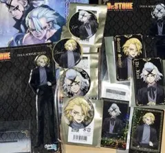 Dr.STONE ブラックスーツ スタンリー ゼノ アクスタ 缶バ カード