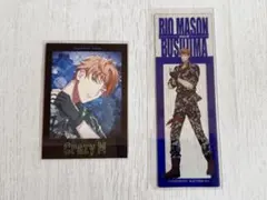 毒島メイソン理鶯 ヒプマイ ヒプノシスマイク カード 箔押し しおり 百均