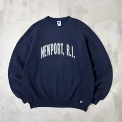 90s USA製　ラッセルアスレチック　スウェット　NEWPORT R.I　前V