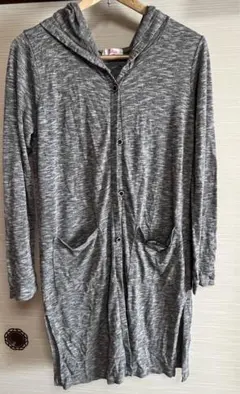 PINK LATTE フード付きロングカーディガン