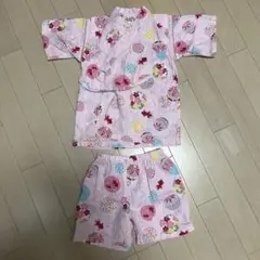 花柄ピンク甚平 サイズ100cm