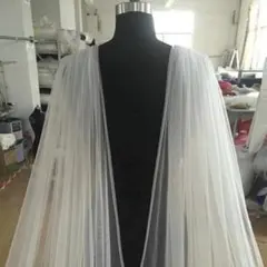 ロングベール ブライダルマント エルサ 前撮り 結婚式 ウェディング